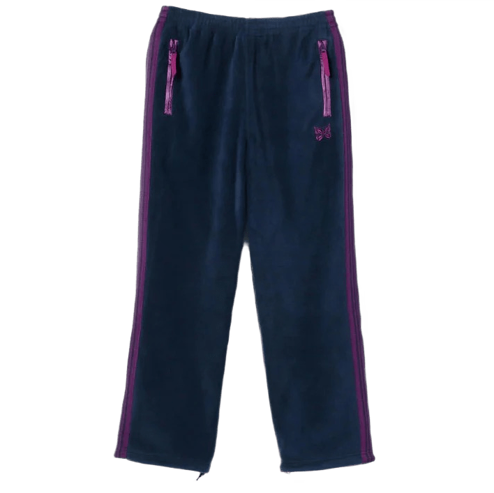 Needles Track Pants ネイビー パープル L Needles x Beams Fleece Track Pants - Navy Purple – Needles