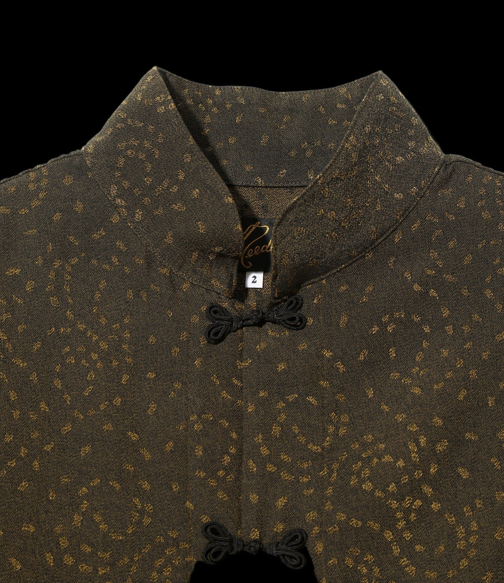 China Shirt - Olive - Abstract Jacquard - Needles Official Store | Track Pants Jackets and Collections