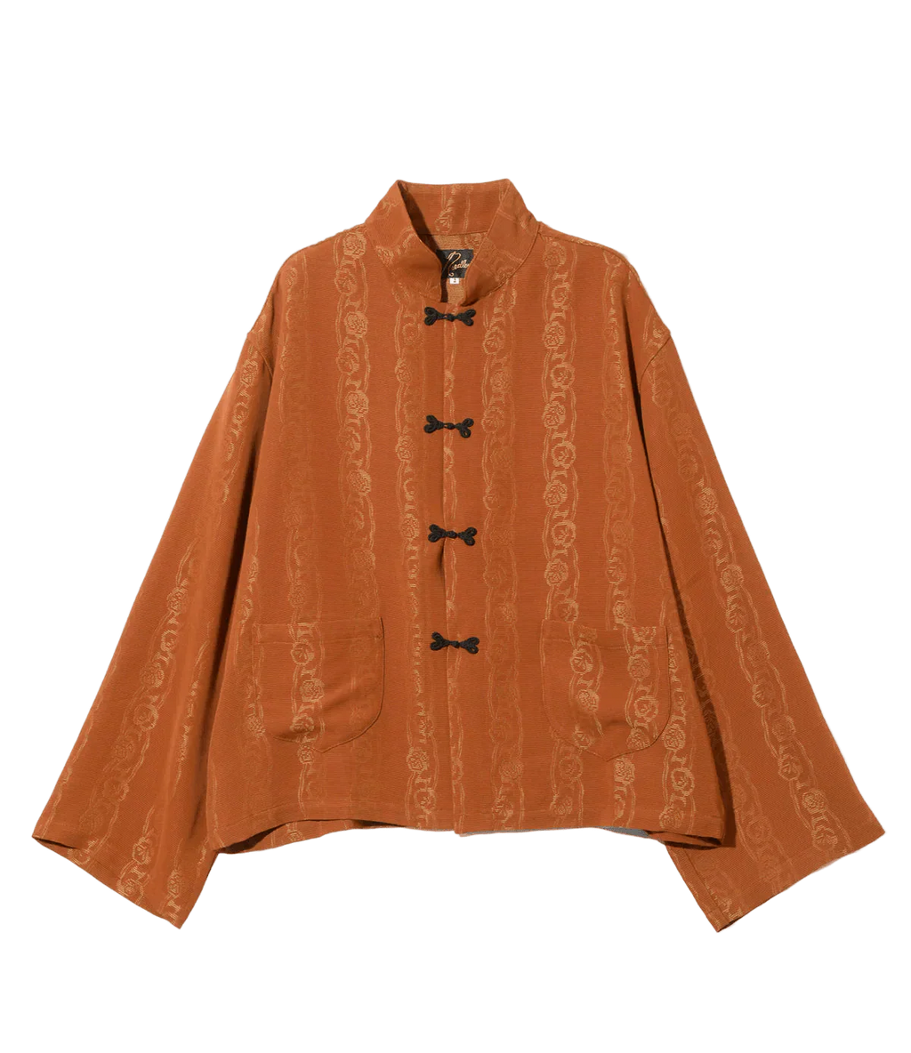 China Shirt - Rust - Abstract Jacquard - Needles Official Store | Track Pants Jackets and Collections