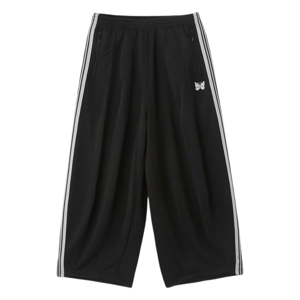 NEEDLES H.D. TRACKPANTS - BLACK & WHITE - Needles Official Store | Track Pants Jackets and Collections