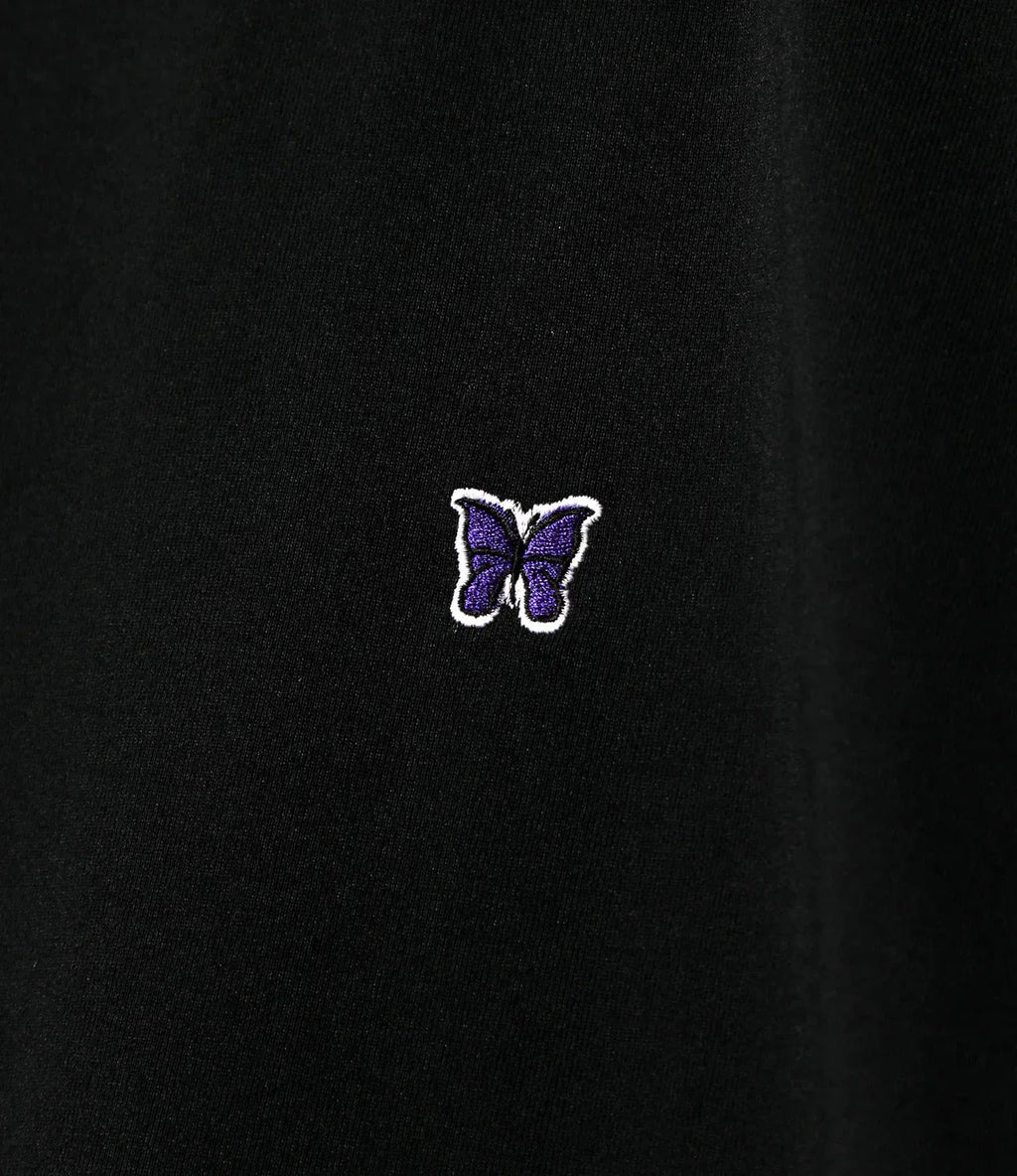 Needles Mock Neck T-shirt Short Sleeves - Black - Needles Official Store | Track Pants Jackets and Collections
