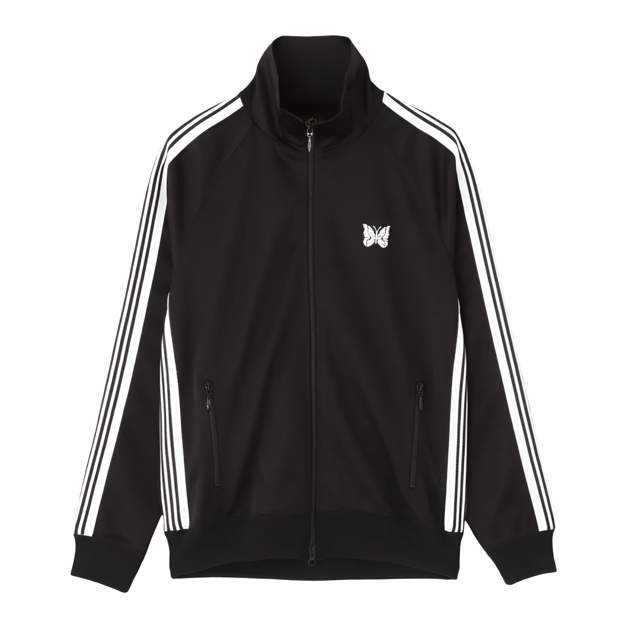 NEEDLES TRACK JACKET - BLACK & WHITE - Needles Official Store | Track Pants Jackets and Collections