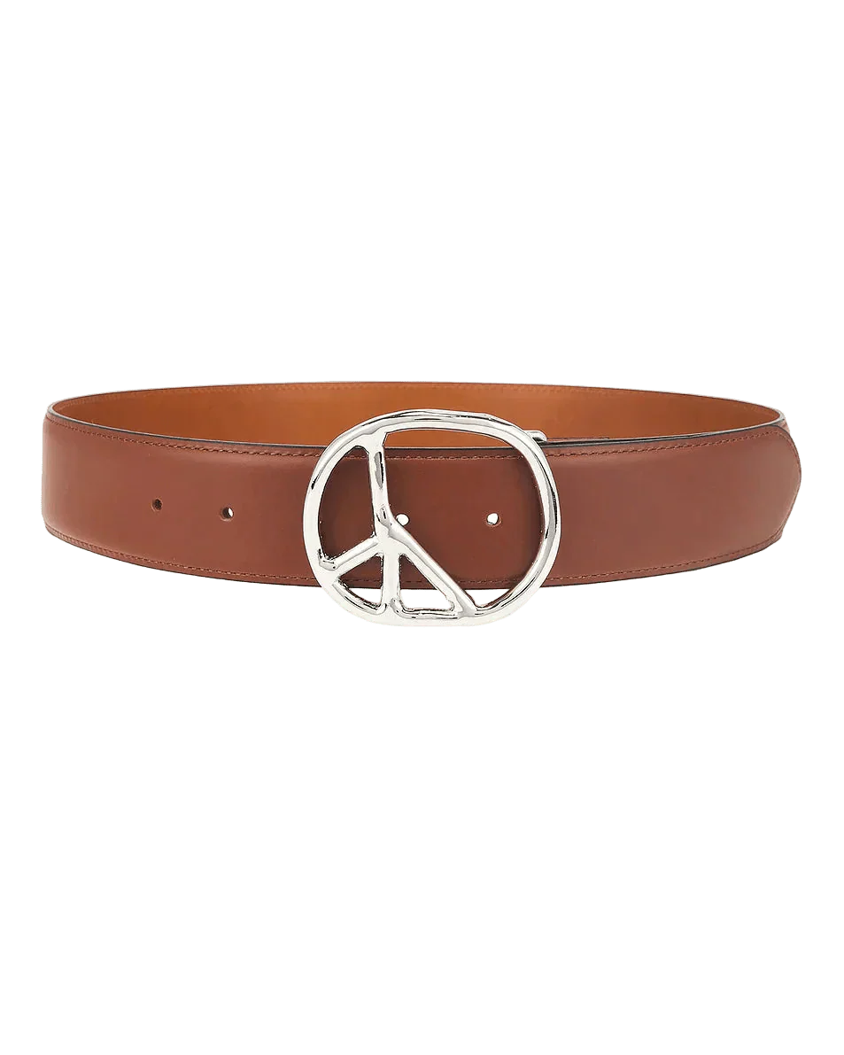 Peace Buckle Belt - Brown - Steer Lthr - Needles Official Store | Track Pants Jackets and Collections