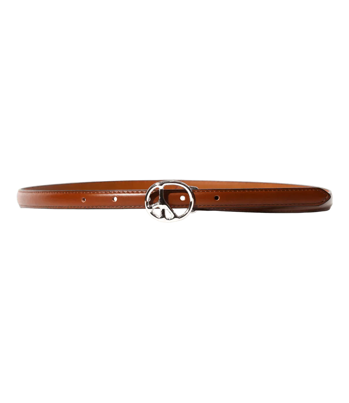 Peace Buckle Narrow Belt - Brown - Steer Lthr - Needles Official Store | Track Pants Jackets and Collections