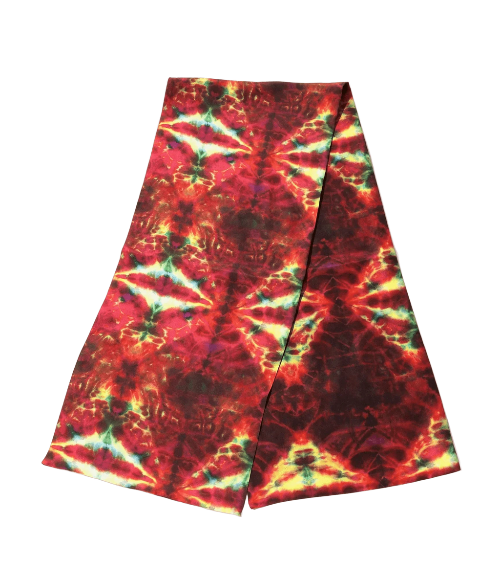 Scarf - Red - Printed Silk Crepe - Needles Official Store | Track Pants Jackets and Collections